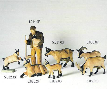 Artikel Nr 2412: 5082.1S braun - Zicklein springend braun